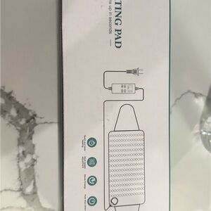 Grey Heating Pad with Remote Control